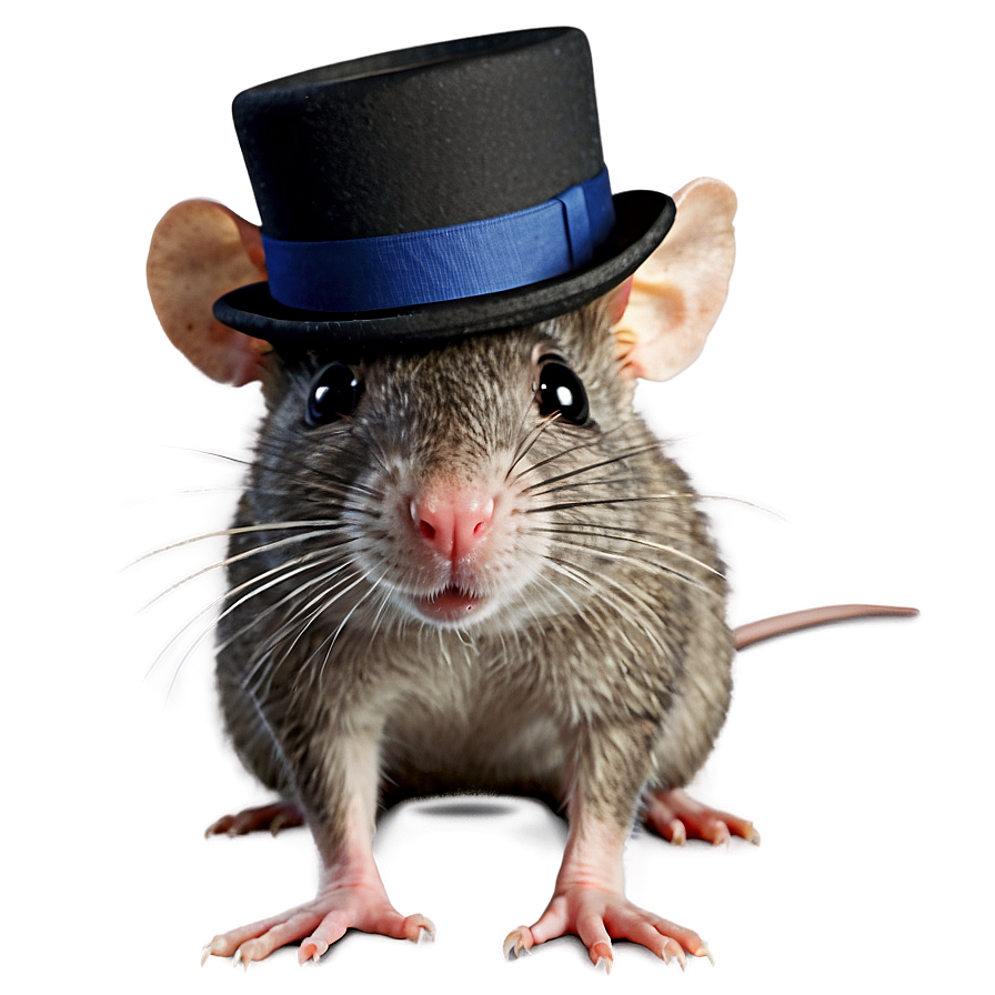 Cute Rat In Hat Png 11 PNG Image