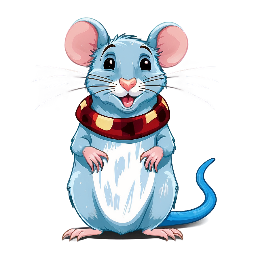 Cute Rat In Snow Png Dsm PNG Image