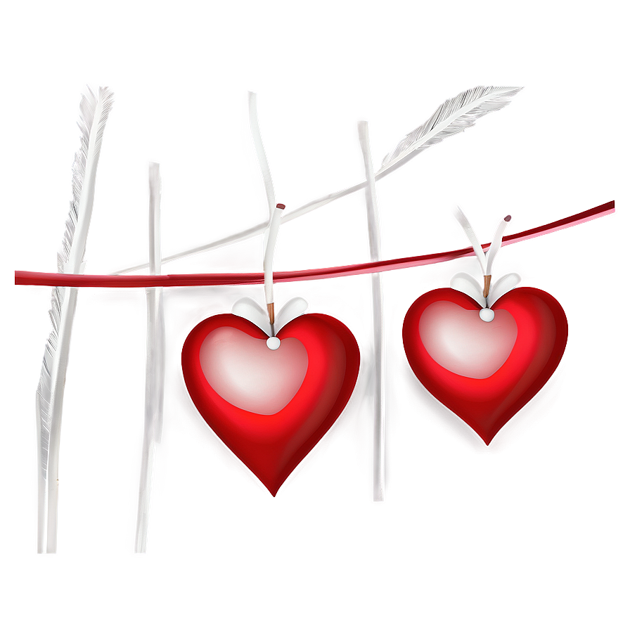 Cute Red Hearts Art Png Com PNG Image