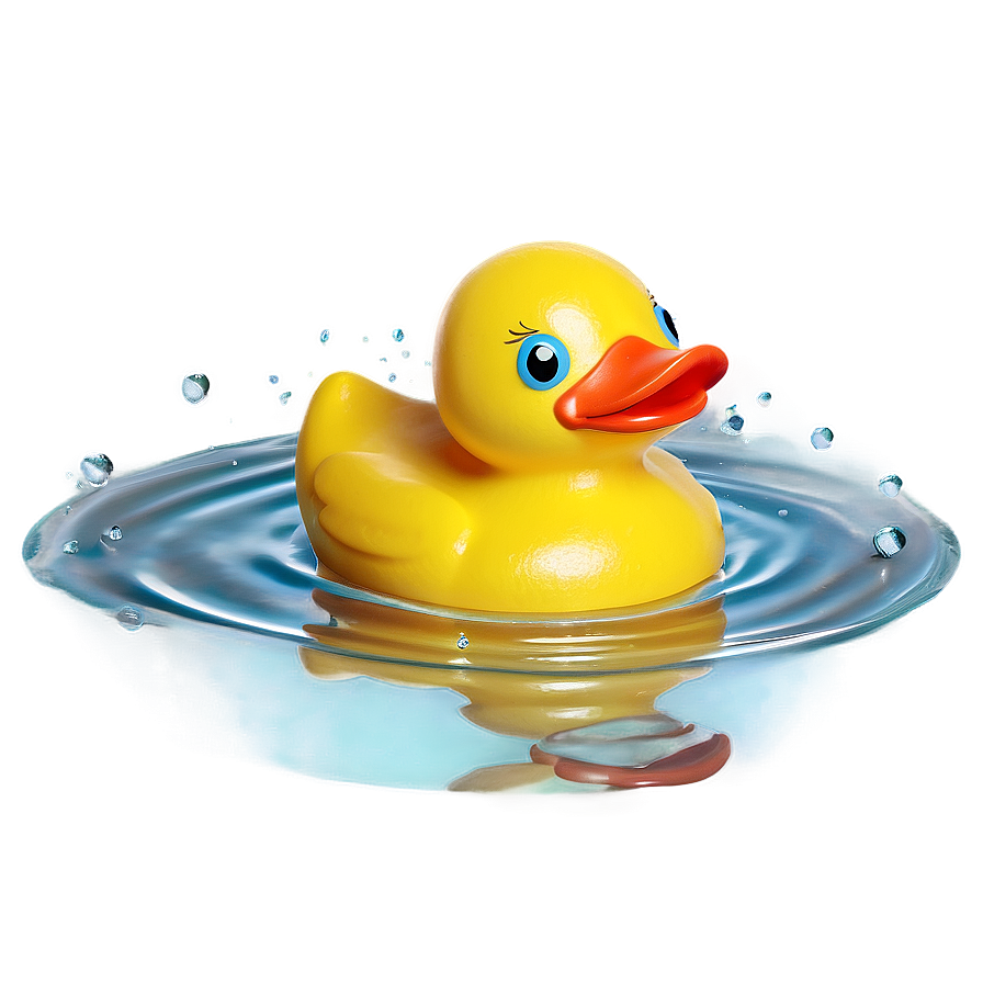 Cute Rubber Duck Bath Toy Png Ixv63 PNG Image