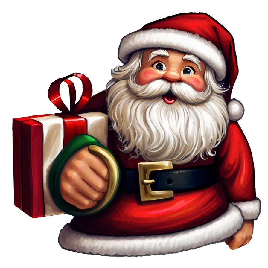 Cute Santa Claus Png Oox PNG Image