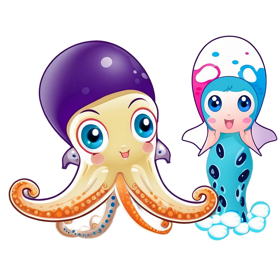 Cute Squid Mascot Png 05242024 PNG Image