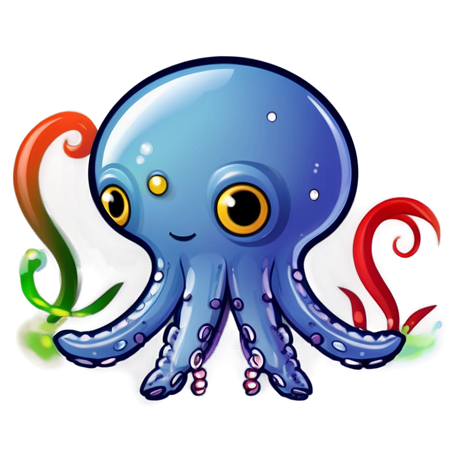 Cute Squid Mascot Png Jrh PNG Image