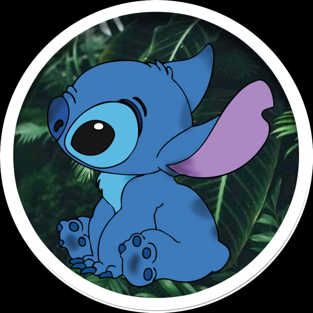 Cute Stitch Cartoon Character PNG Image