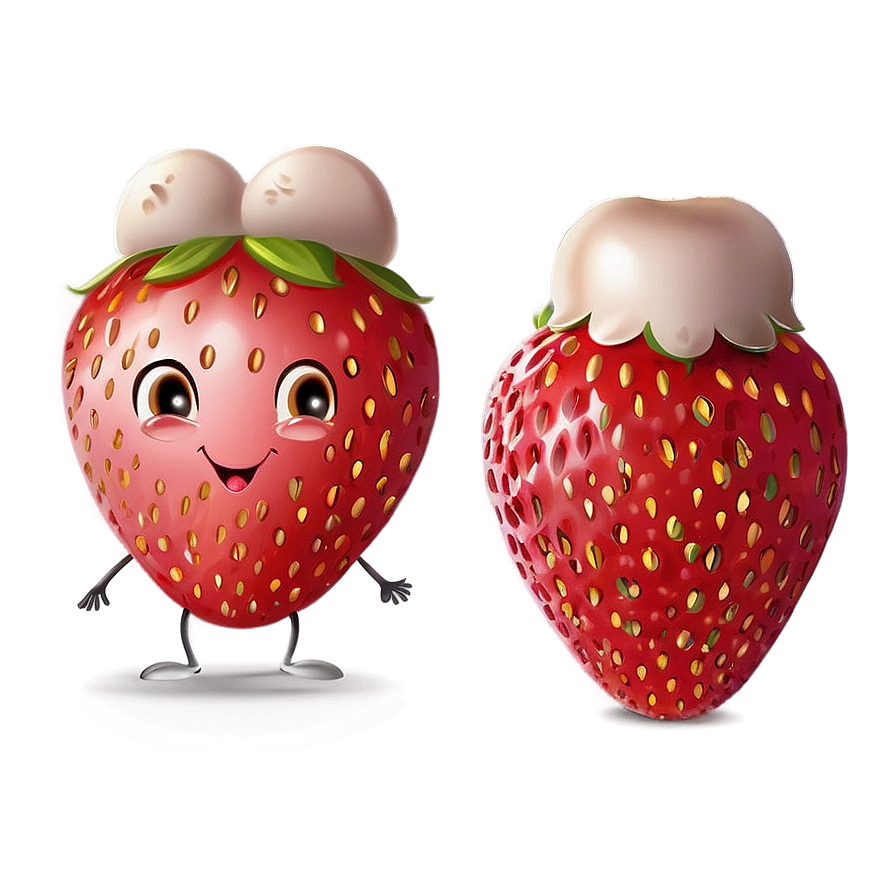 Cute Strawberry Png Kiq PNG Image