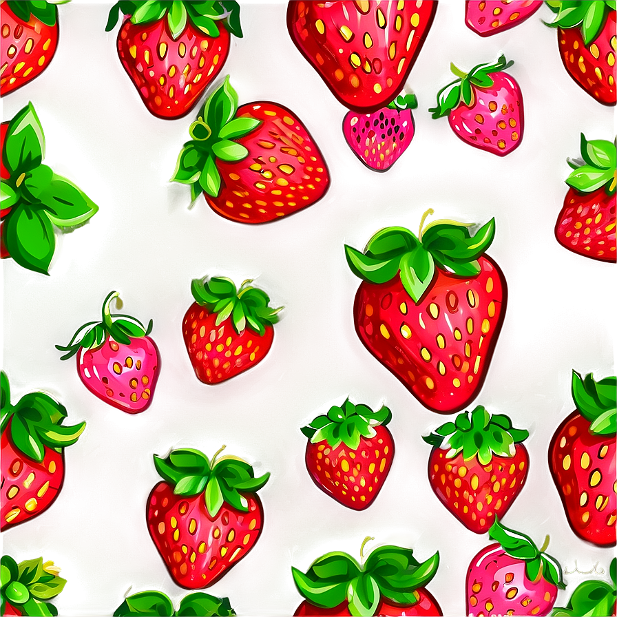 Cute Strawberry Png Vax PNG Image