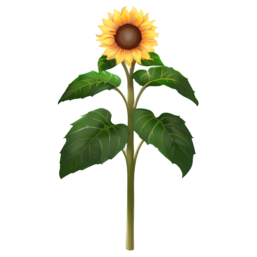 Cute Sunflower Character Png 05032024 PNG Image