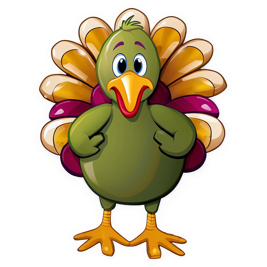 Cute Thanksgiving Turkey Png 05212024 PNG Image