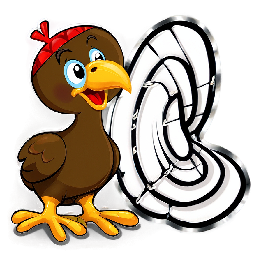 Cute Thanksgiving Turkey Png 05212024 PNG Image