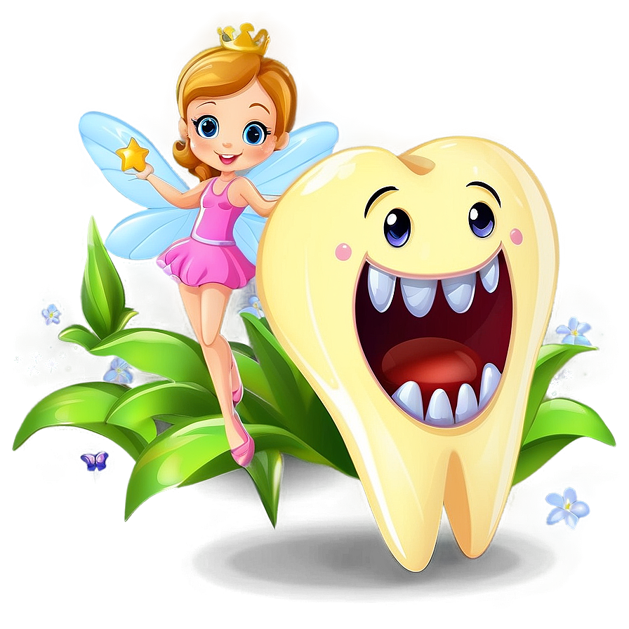 Cute Tooth Fairy Cartoon Png Vpi PNG Image