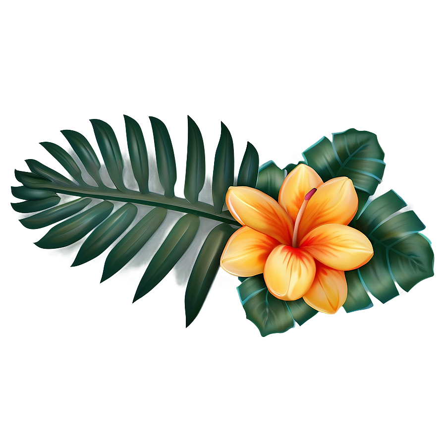 Cute Tropical Flowers Png Cwt85 PNG Image