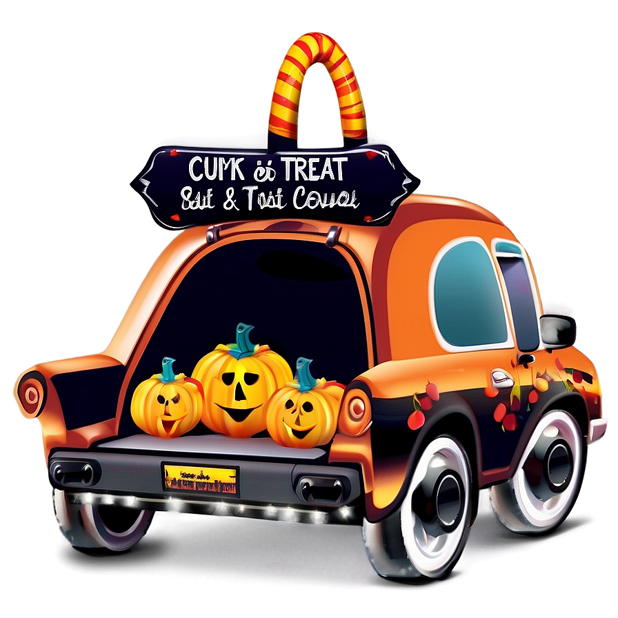 Cute Trunk Or Treat Png Xyb PNG Image