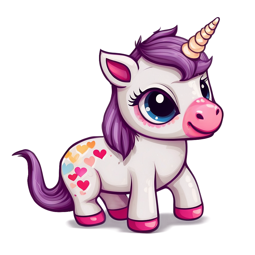 Cute Unicorn Clipart Png 06262024 PNG Image