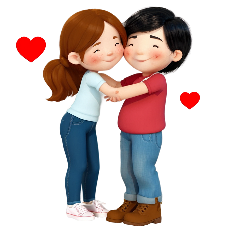 Cute Valentine Couple Png 05242024 PNG Image