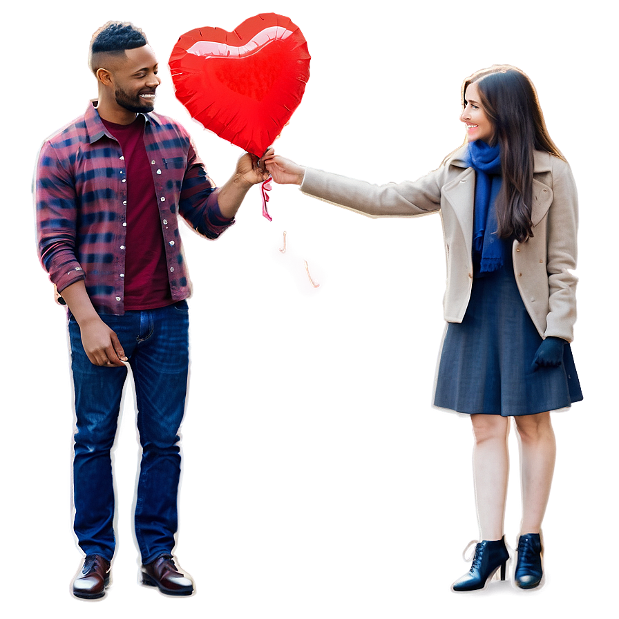 Cute Valentine's Day Couple Png 10 PNG Image