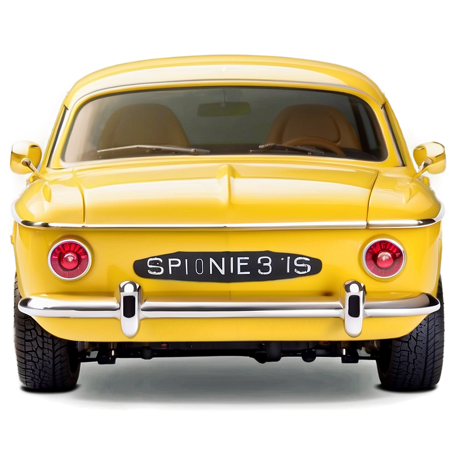 Cute Yellow Car Picture Png Lop PNG Image