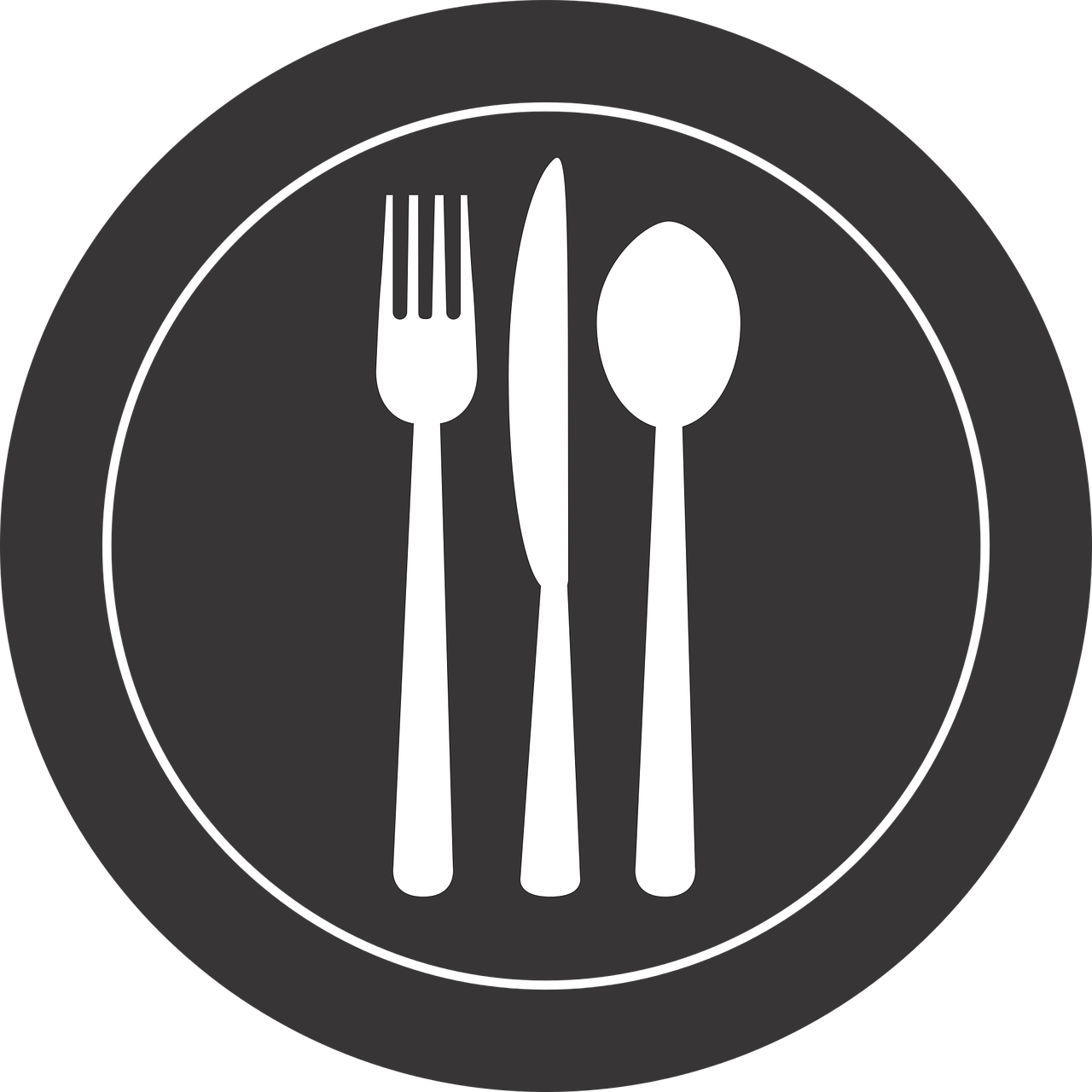 Cutlery Seton Plate Graphic PNG Image