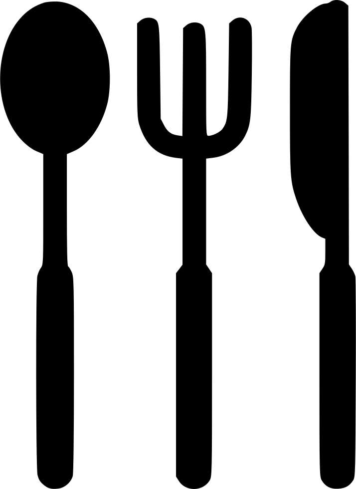 Cutlery Silhouette Vector PNG Image