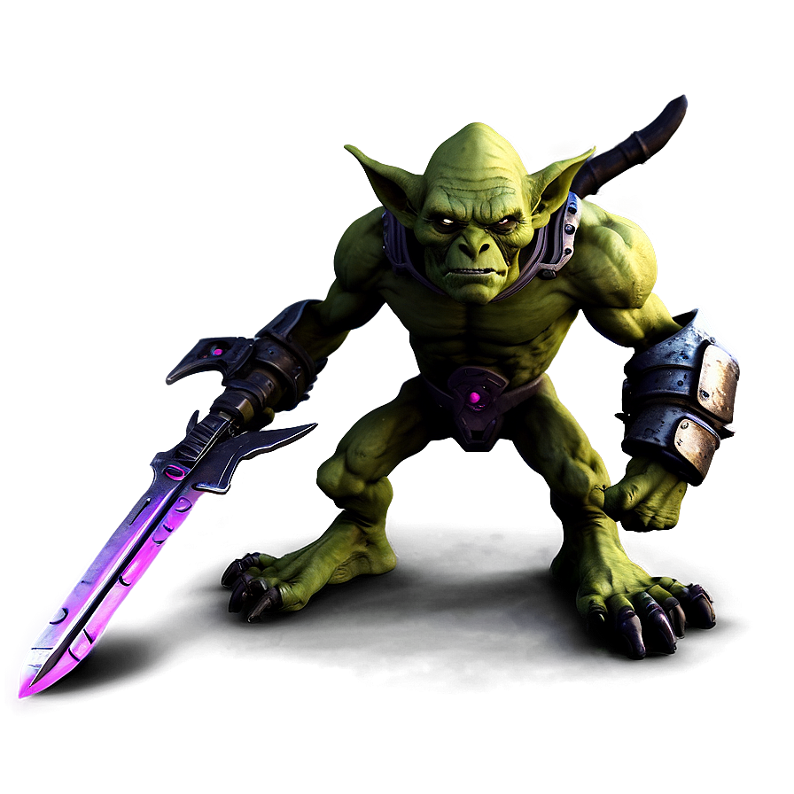 Cybernetic Goblin Warrior Png Vef PNG Image