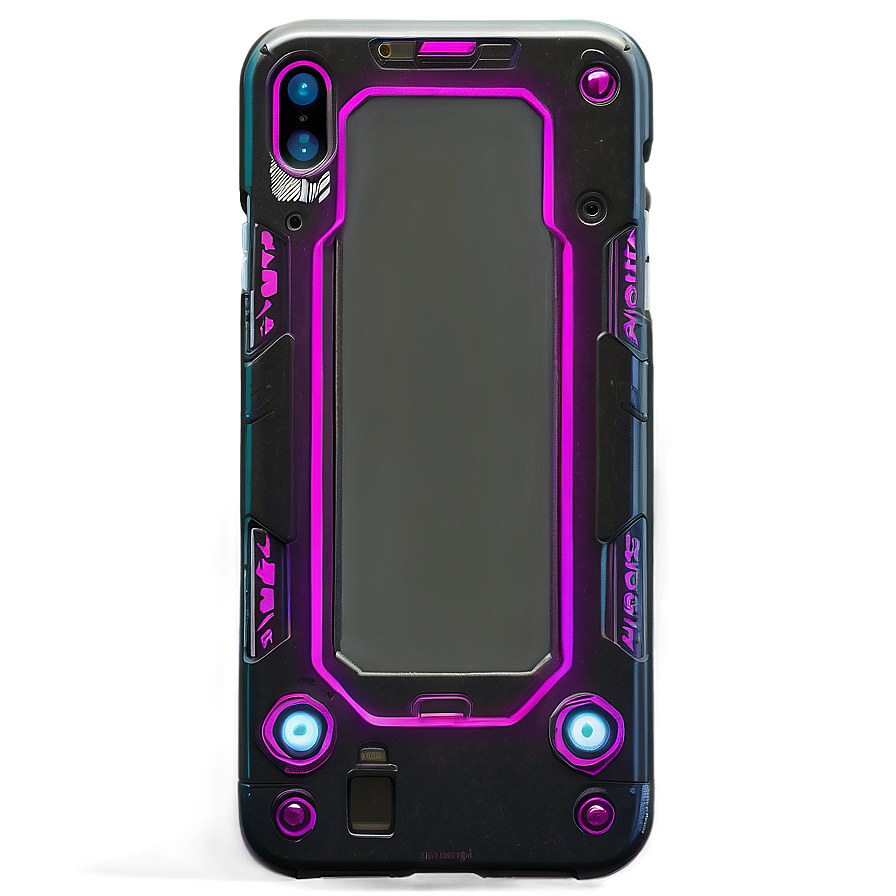 Cyberpunk Aesthetic Phone Case Png 06122024 PNG Image