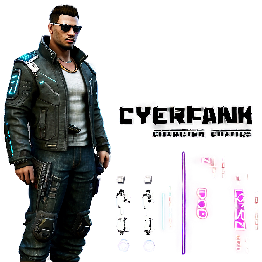 Cyberpunk Characters Png Dqf PNG Image