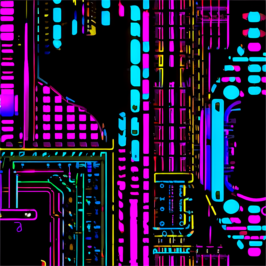 Cyberpunk Pattern Design Png 14 PNG Image