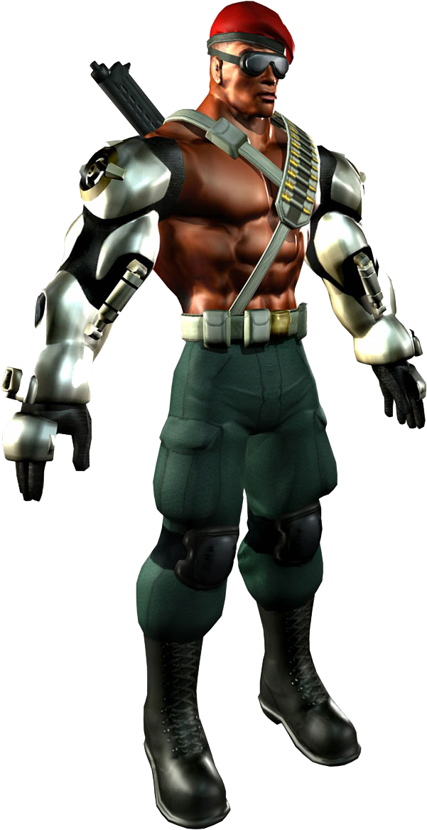 Cyborg Soldier Character PNG Image