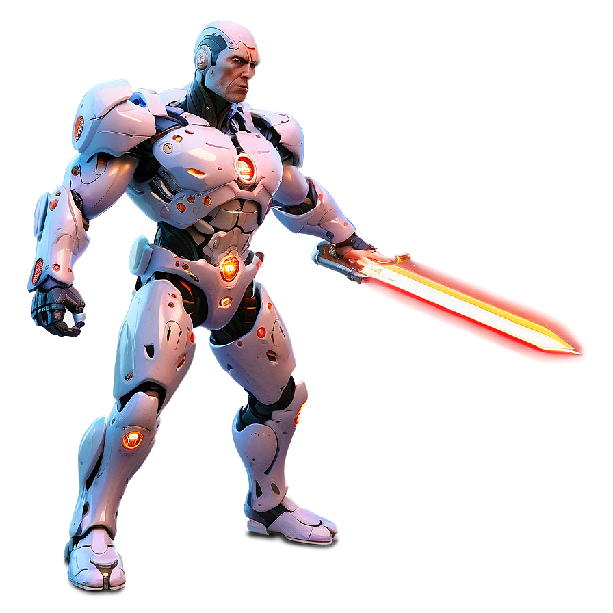 Cyborg With Energy Sword Png Kky PNG Image