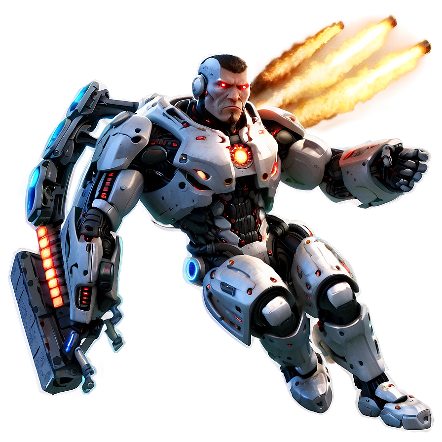 Cyborg With Jetpack Png Nms29 PNG Image