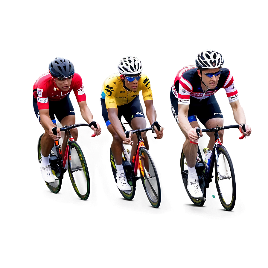 Cycling Team In Formation Png Qig PNG Image