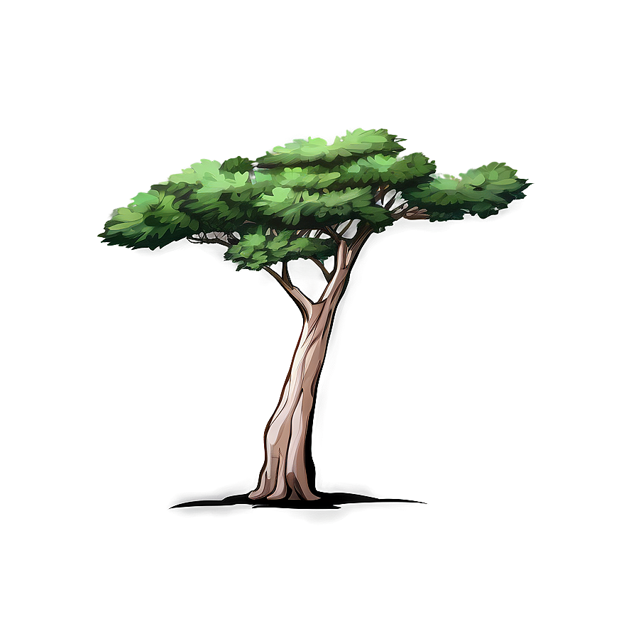 Cypress Tree Drawing Png 64 PNG Image