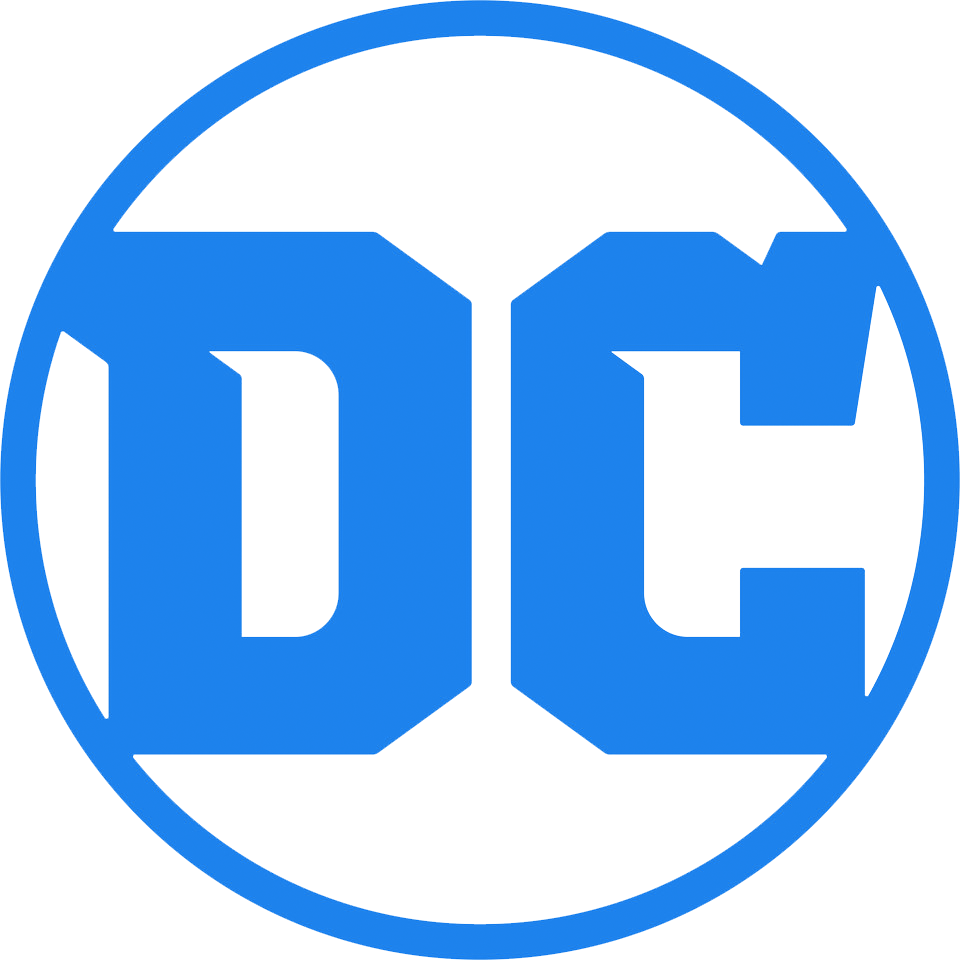 D C Comics Logo Blue Background PNG Image