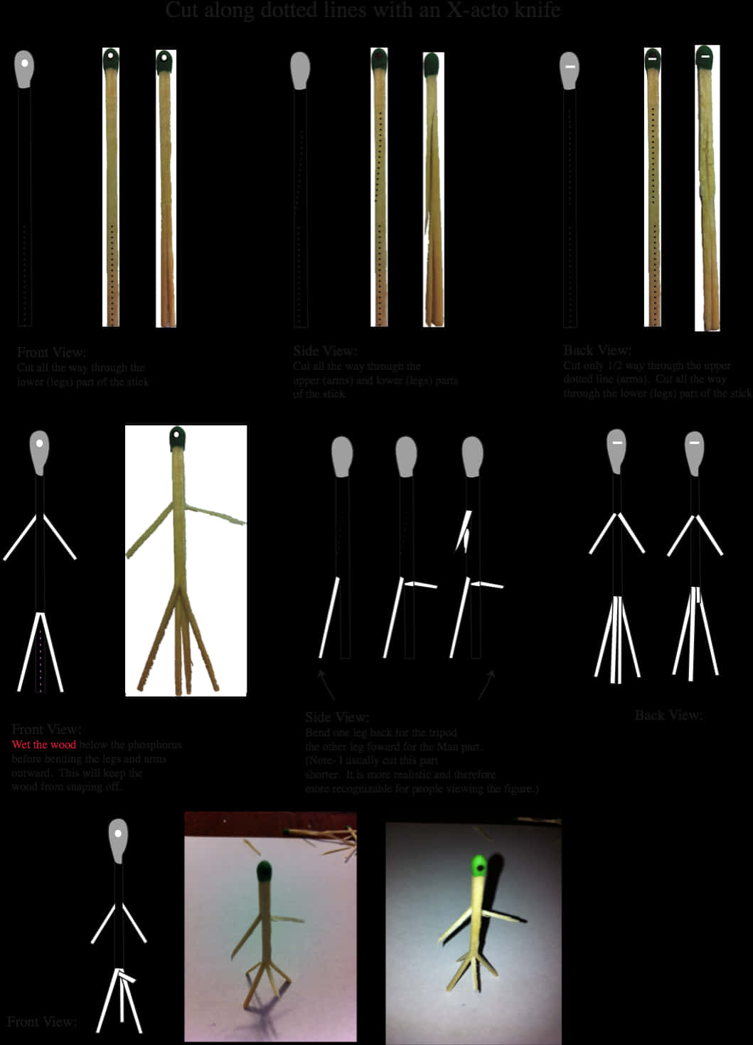 D I Y Stickman Figure Tutorial PNG Image