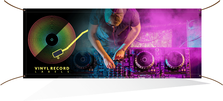 D J Mixing Deck Vinyl Record PNG Image