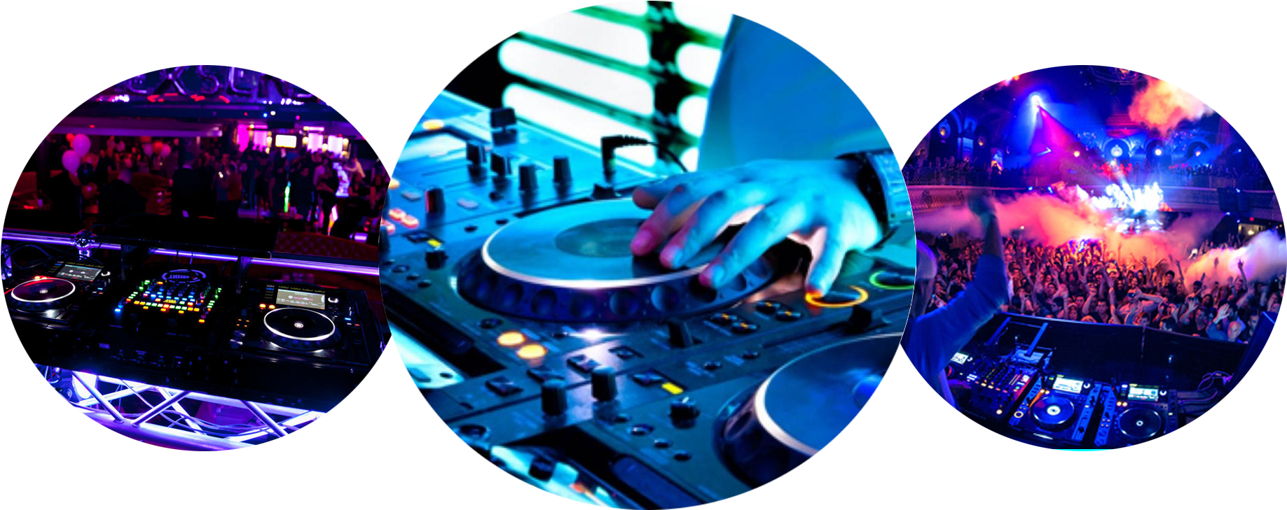 D J Mixing Live Club Scene PNG Image