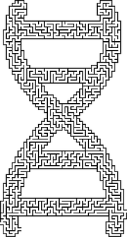 D N A Maze Artwork PNG Image