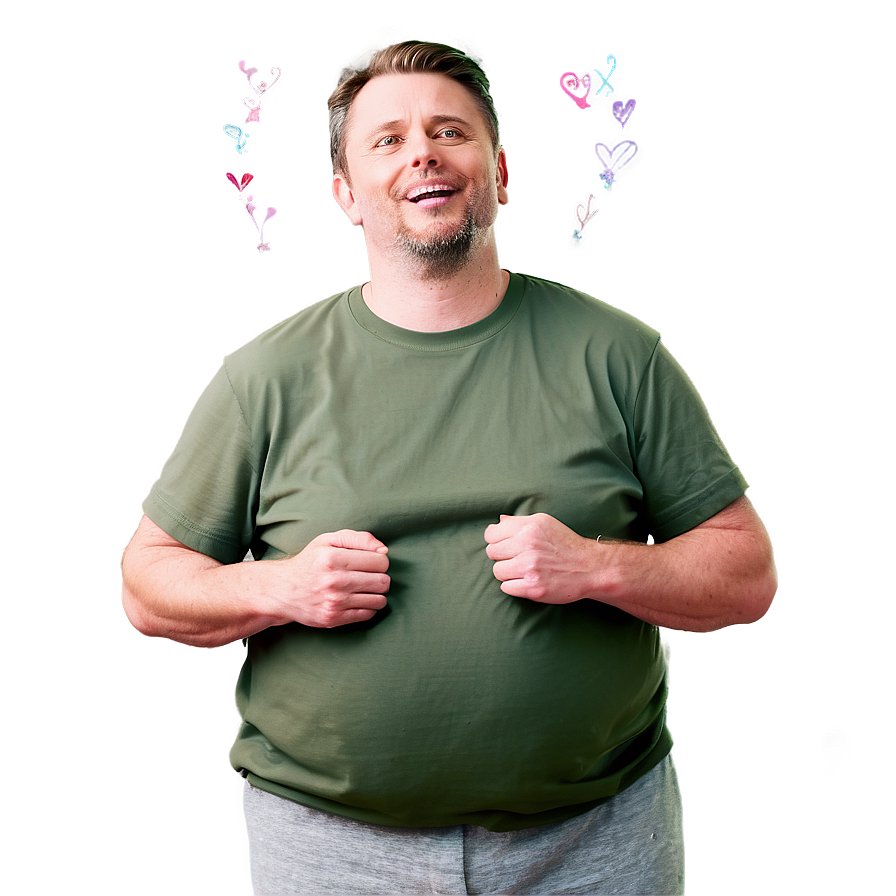 Dad Bod Valentines Surprise Png 06282024 PNG Image