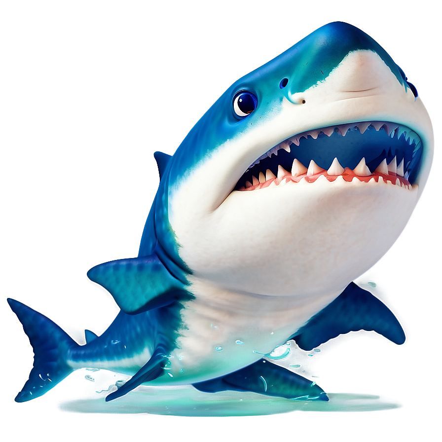 Daddy Shark Blue Png Dmm67 PNG Image