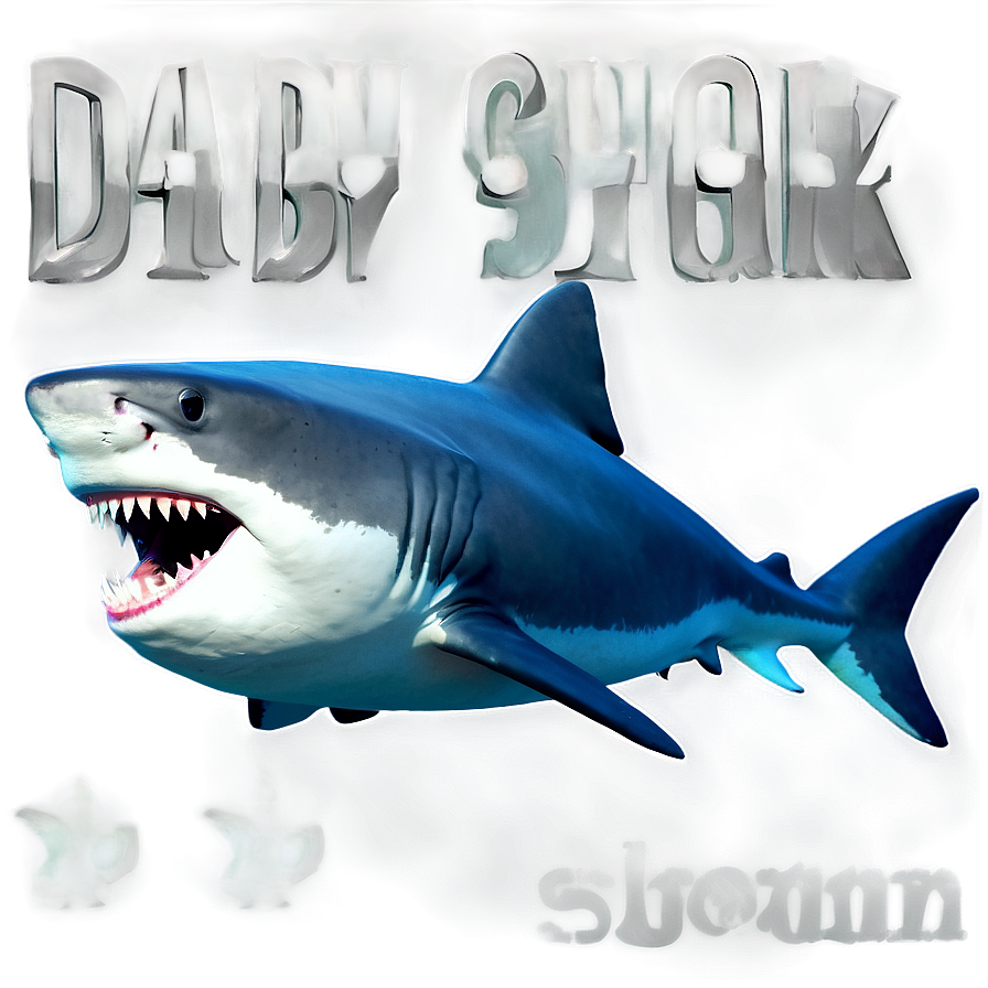 Daddy Shark Cool Png Mic PNG Image