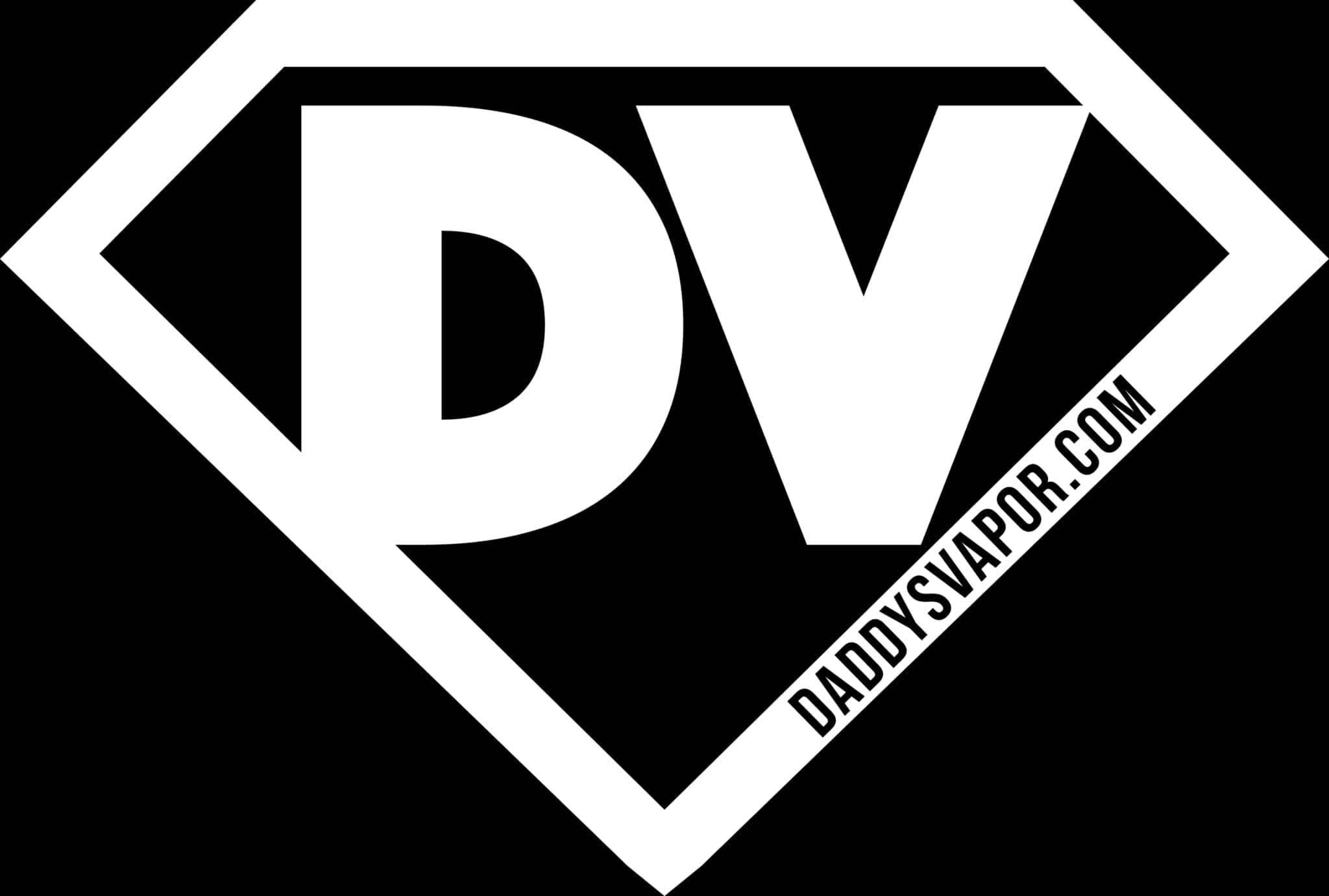 Daddys Vapor Logo Blackand White PNG Image