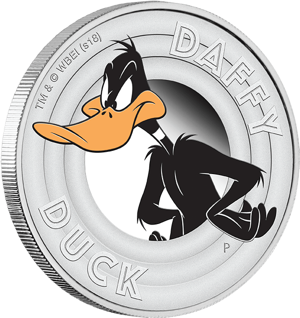 Daffy Duck Coin Illustration PNG Image