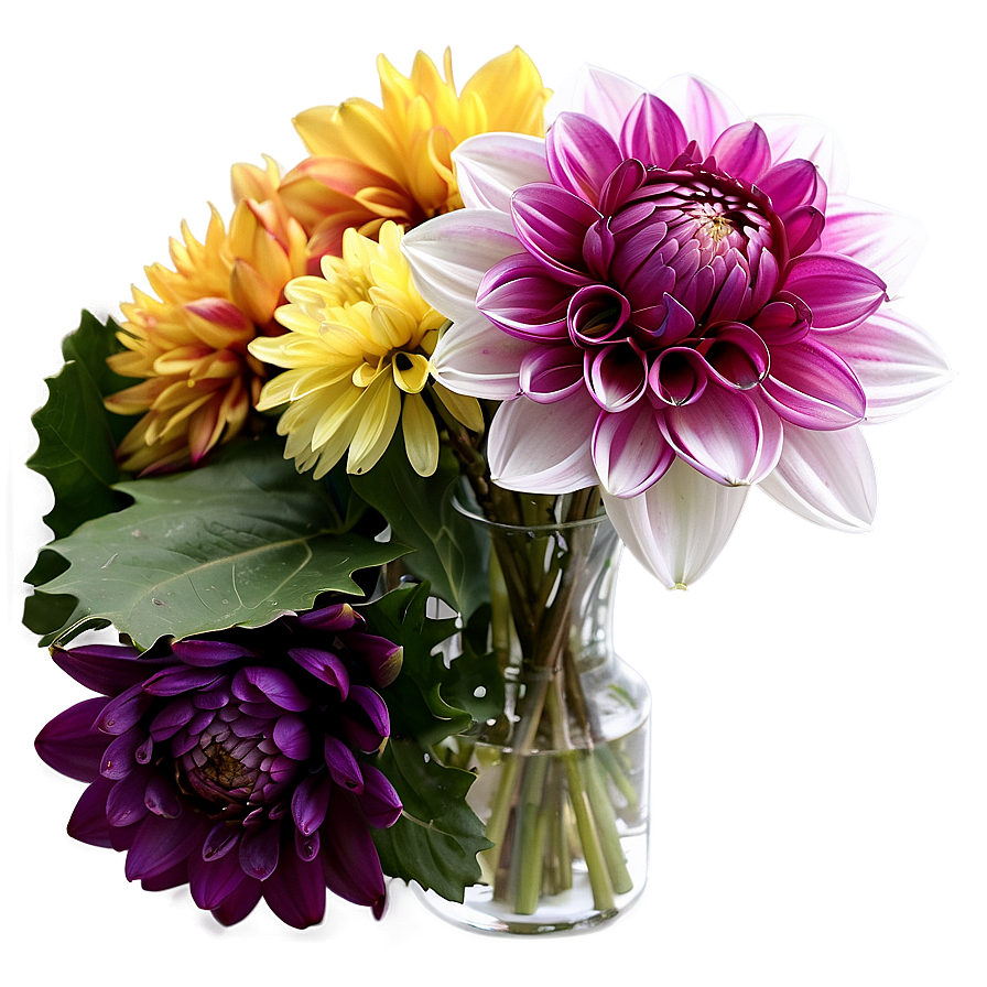 Dahlia Floral Arrangement Png Jeb59 PNG Image