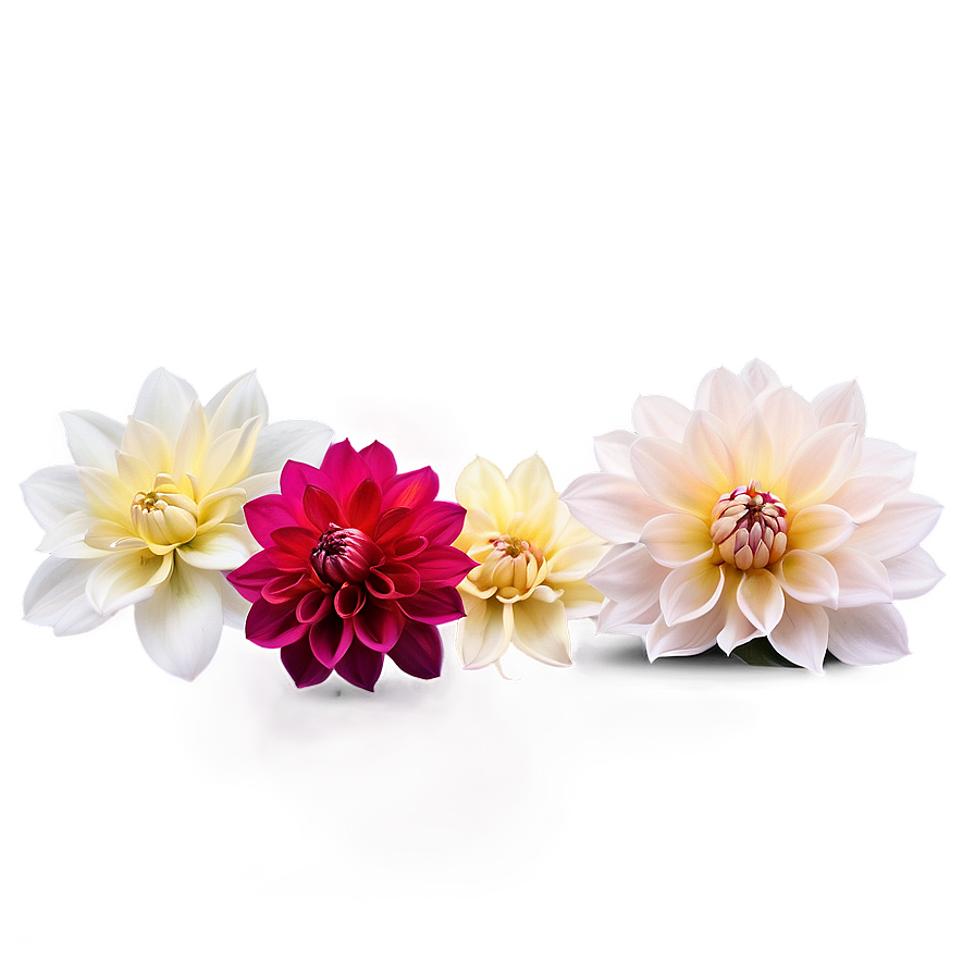 Dahlia Floral Border Png Xaf82 PNG Image