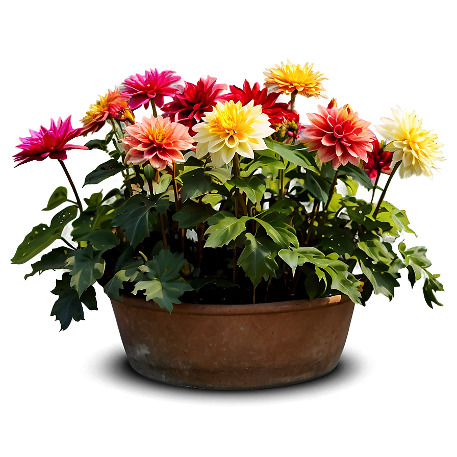 Dahlia Flower Bed Png 85 PNG Image