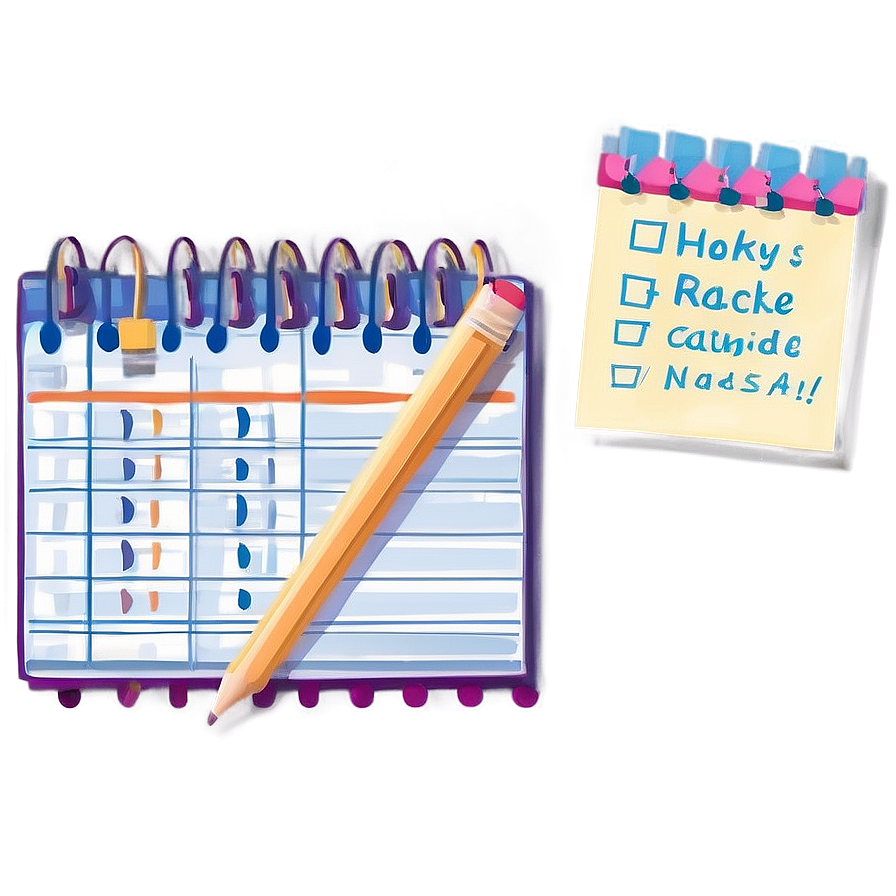 Daily Homework Assignment Sheet Png 10 PNG Image