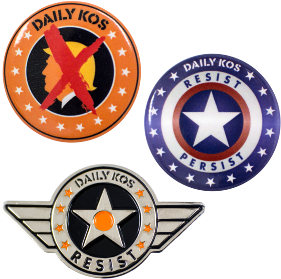 Daily Kos Resist Persist Pins PNG Image