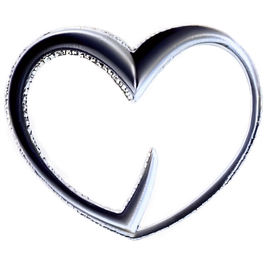 Dainty Heart Drawing Png Jnw73 PNG Image