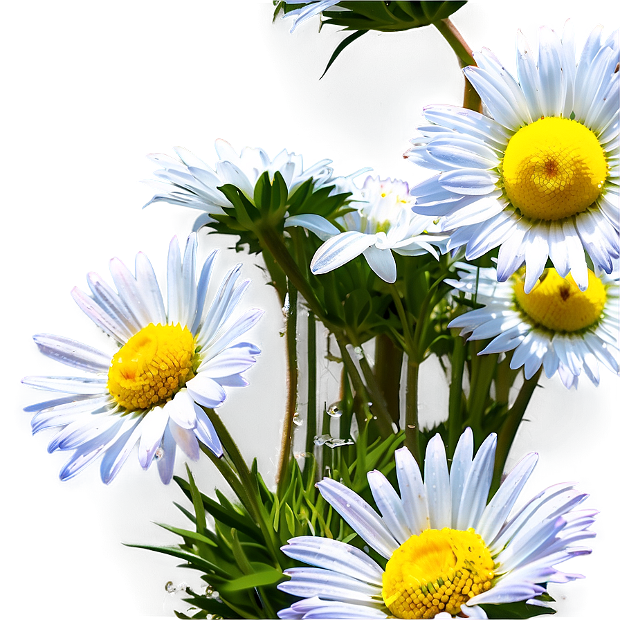 Daisies On Hillside Png Iut PNG Image