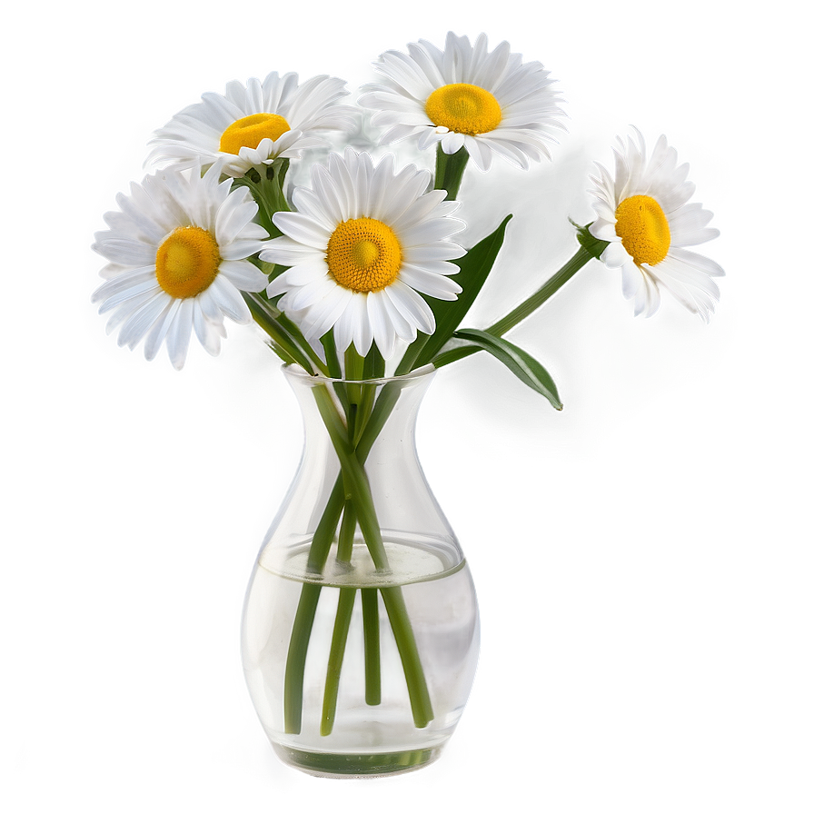 Daisy Flowers In Vase Png Ayq83 PNG Image