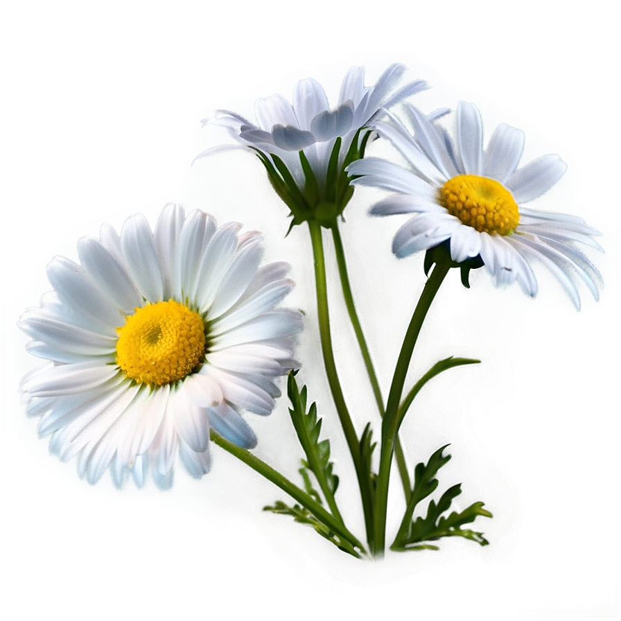 Daisy Silhouette Png Dtf45 PNG Image